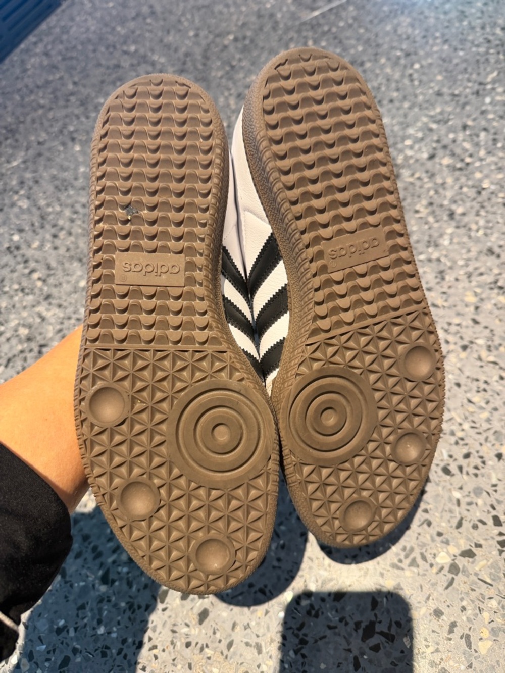 adidas Samba White Black Gray Sneakers - Picture 10 of 16